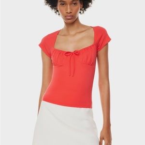 Aritzia red surprise top
